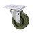3 3/4 in x 4 1/2 in Swivel Plate Caster w/4 in Wheel