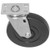 Standard-Duty 4" Plate Caster Solid polyolefin wheel and hub