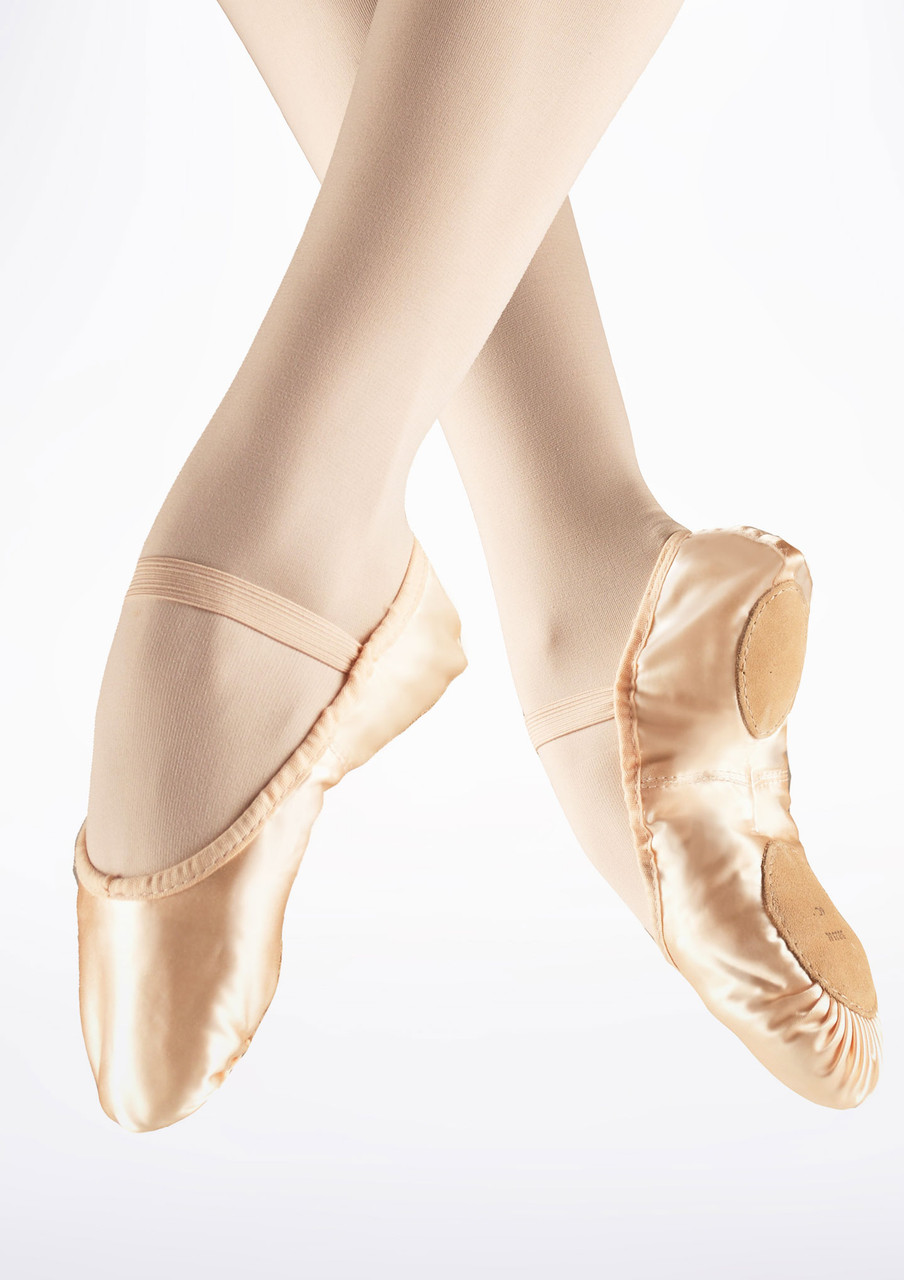 Satin split sole ballet shoes Clearance