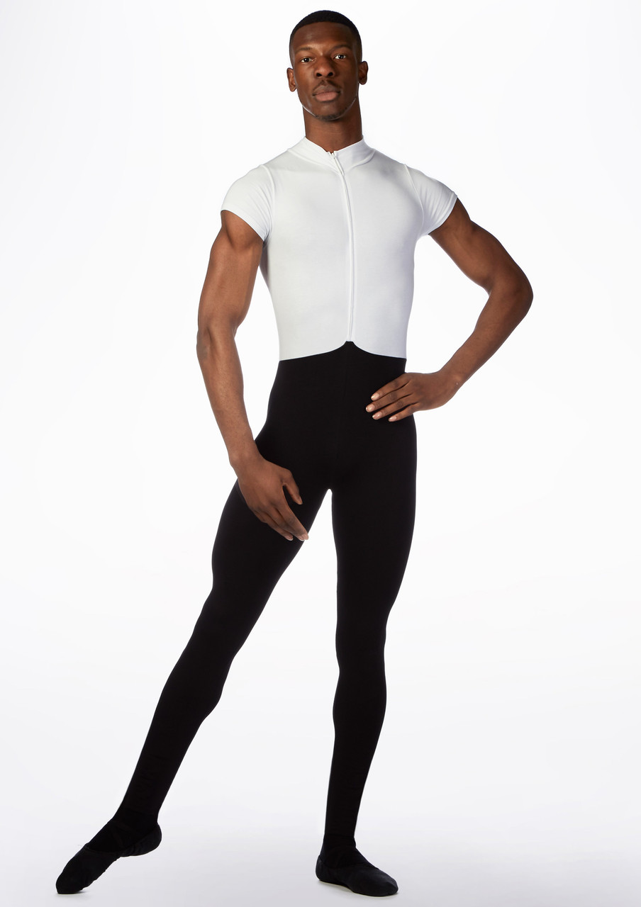 Ballet Rosa Mens Double Toned Short Sleeve Unitard Move Dance