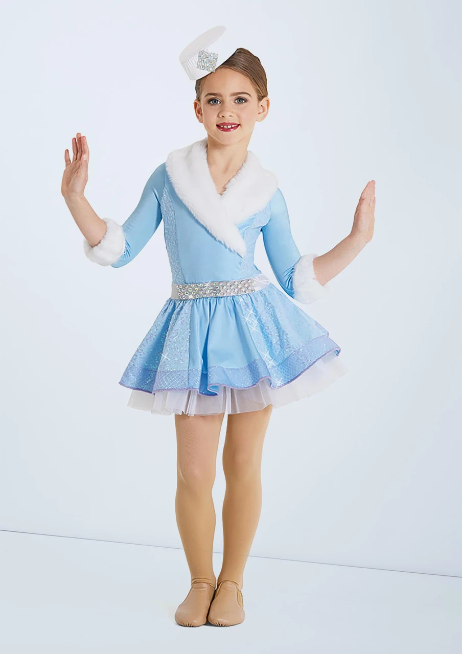 winter wonderland fancy dress Weissman Free People Light Blue Style SKU: F-DRS-CTN-RIB-TNK Sleeve Length:34 Sparkle in Every Snowflake