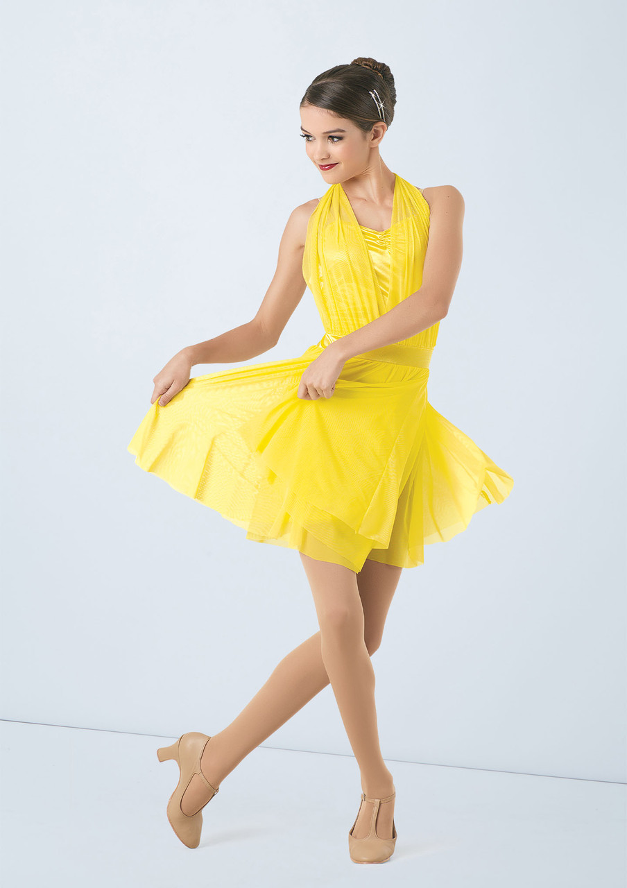 navy blue yellow dress Navy and Yellow Lily Midi Dress