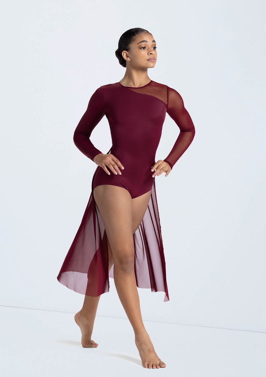 Weissman Long Sleeve Back Panel Leotard