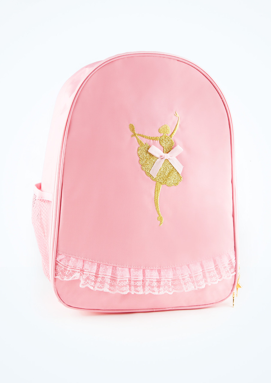 Capezio Embroidered Barrel Bag Childs Dance Ballet Bag Pink B284