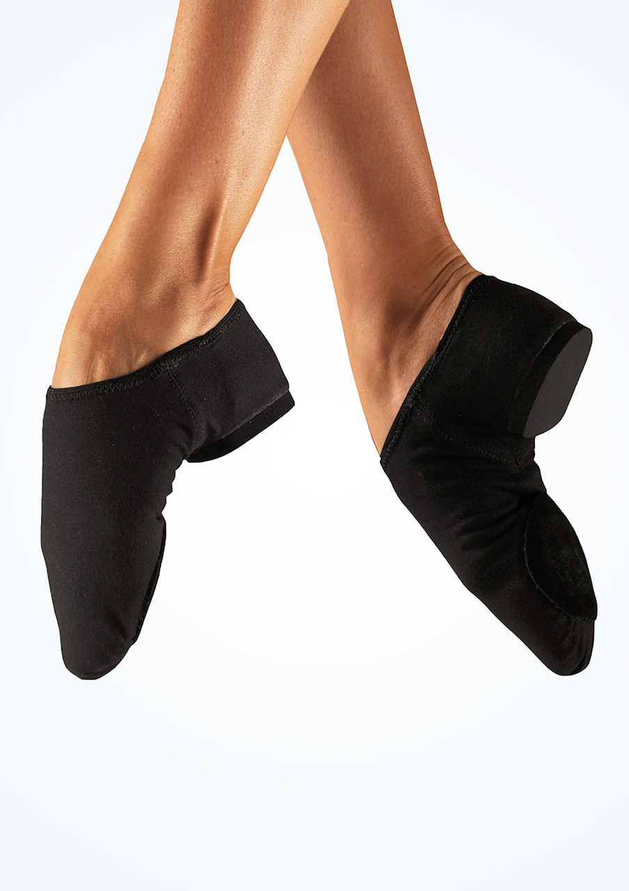 So Danca Black Canvas Split Sole Jazz Shoes Move Dance