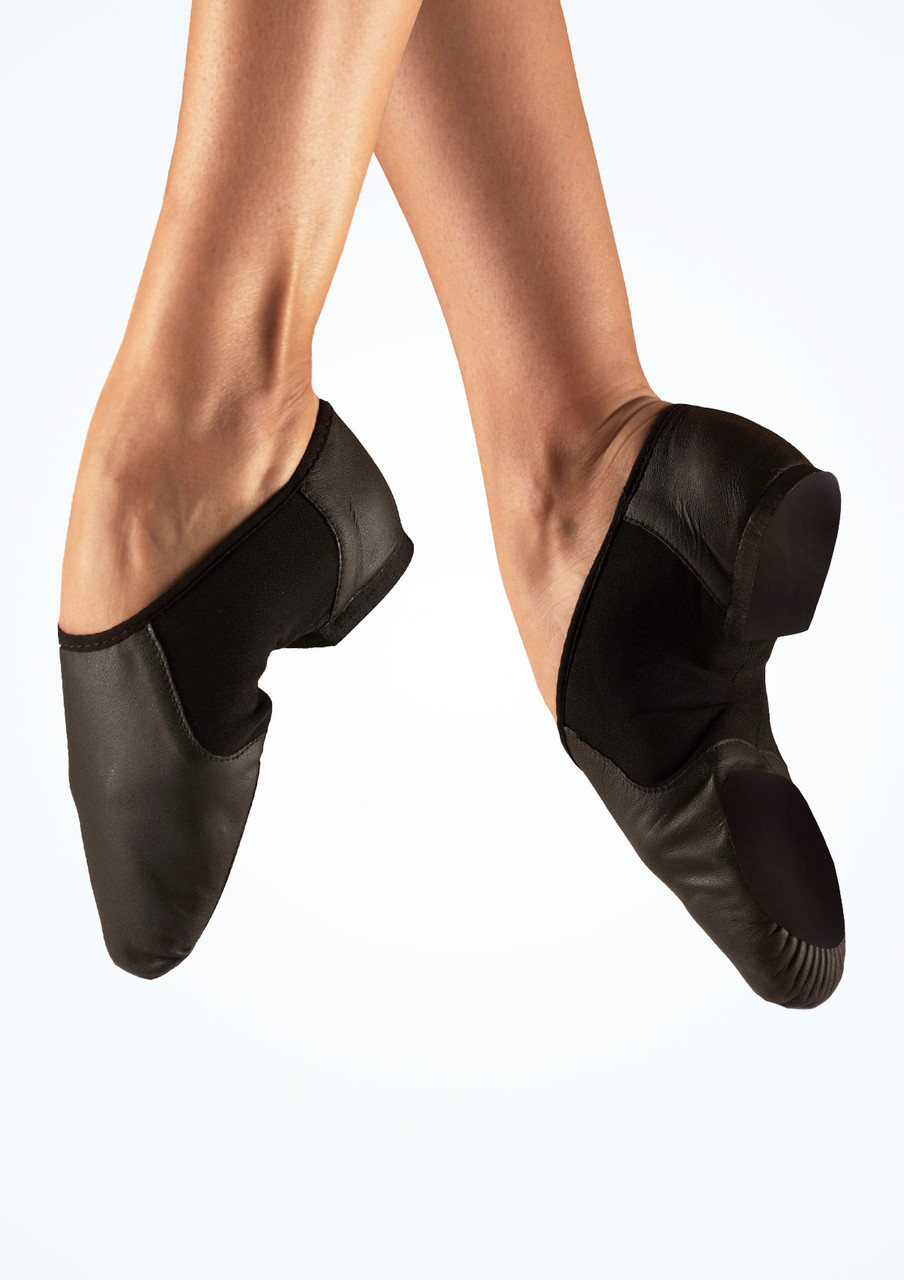 Move Dance Illusion Split Sole Jazz Shoe Black - Main Image