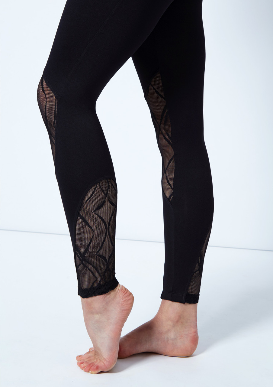 Discover more than 174 black leggings with mesh cutouts latest