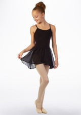 Bloch Pull-On Barre Ballet Dance Skirt Black Front [Black]