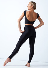 Move Dance Alexandra High Waisted Dance Leggings Black Back [Black]