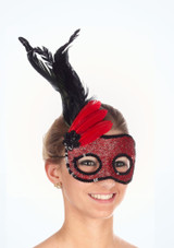 Side Feather Eyemask Red Main 2 [Red]