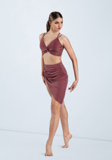 Weissman Twist Front Bra Top Black [Black]