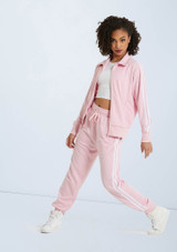 Weissman Stripe Sleeve Track Jacket Pink [Pink]