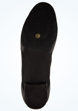 Supadance 9010 Mens Split Sole Practice Dance Shoes- 1" Black Bottom [Black]