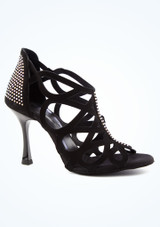 Port Dance Lara Dance Shoe 2.8" Black Top 2 [Black]