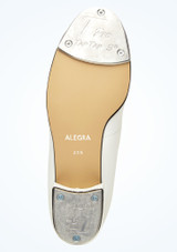 Alegra Basic Tie Front Tap Shoe - White White Bottom [White]