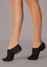 Move Dance Canvas Split Sole Jazz Shoes Black Front 2 [Black]