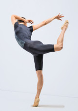 Ballet Rosa Mens Moki Zip Biketard Black Back [Black]