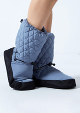 Move Dance Willow Warm Up Booties Pale Blue Front 2 [Blue]