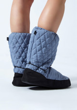 Move Dance Willow Warm Up Booties Pale Blue Back [Blue]