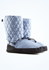 Move Dance Willow Warm Up Booties Pale Blue Front 2 [Blue]