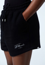 Bloch Terry Shorts Black Close up front 2 [Black]