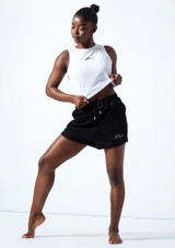 Bloch Terry Shorts Black Front 2 [Black]