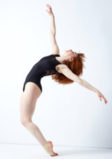 Move Dance Maeve V-Back Leotard Black Front 2 [Black]