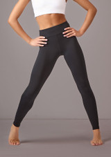 Move Dance Dixie Footless Legging Black Front [Black]