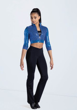 Weissman Cropped Sequin Jacket Royal Blue [Blue]