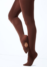 Move Dance Girls Convertible Tights - Coffee Coffee Front 2 [Brown]