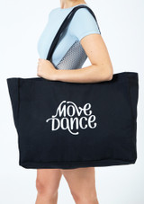 Move Dance Woven Tote Bag Black Front 2 [Black]