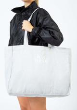Move Dance Woven Tote Bag Grey Front [Grey]