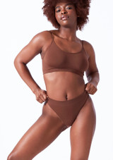 Move Dance Annie Seamless Brief - 2 Pack Coffee Front [Brown]
