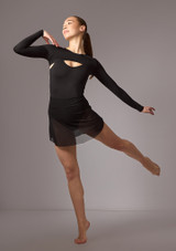 Move Dance Wren Mini Ballet Skirt Black Front 2 [Black]