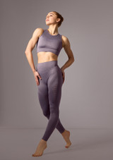Move Dance Lillie Seamless Leggings Slate Front [Grey]