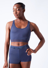 Move Dance Sovanna Crop Top Front 2 [Blue]