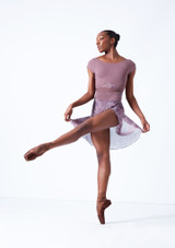 Move Dance Reverie Mid-Length Wrap Skirt Front 2 [Pink]