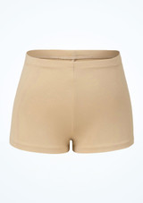 Bloch Girls Starr High Waist Shorts Sand Front 2 [Tan]