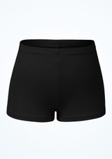 Bloch Girls Starr High Waist Shorts Black Front [Black]