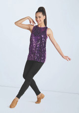 Ultra Sparkle Tunic Top Electric Purple 6 [Purple]