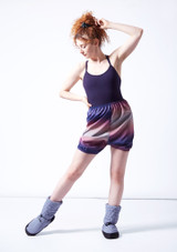 So Danca Dream Warm Up Shorts Navy Blue Front 2 [Blue]