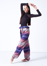 So Danca Dream Warm Up Pants Navy Blue Front [Blue]
