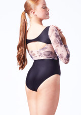 Intermezzo Catalina 3/4 Sleeve Leotard Black Back [Black]