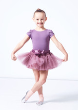 Move Dance Nancy Girls Ruffle Tutu Purple Front 2 [Purple]