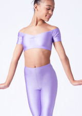 Alegra Girls Shiny Sandy Crop Top