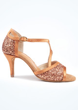 PortDance 507 Satin Ballroom Shoe - 2" [Brown]