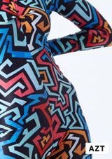 Alegra Girls Patterned Avia Leotard