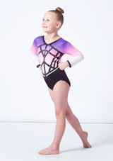 Milano Antheia Pink 3/4 Sleeve Gymnastics Leotard Milano Antheia Pink 3/4 Sleeve Gymnastics Leotard