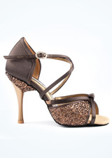 PortDance 801 Salsa & Tango Shoe - 3" [Brown]