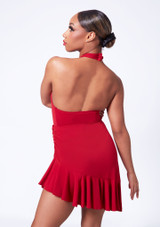 Move Dance Angelina Asymmetric Skirt Red Back 2 [Red]